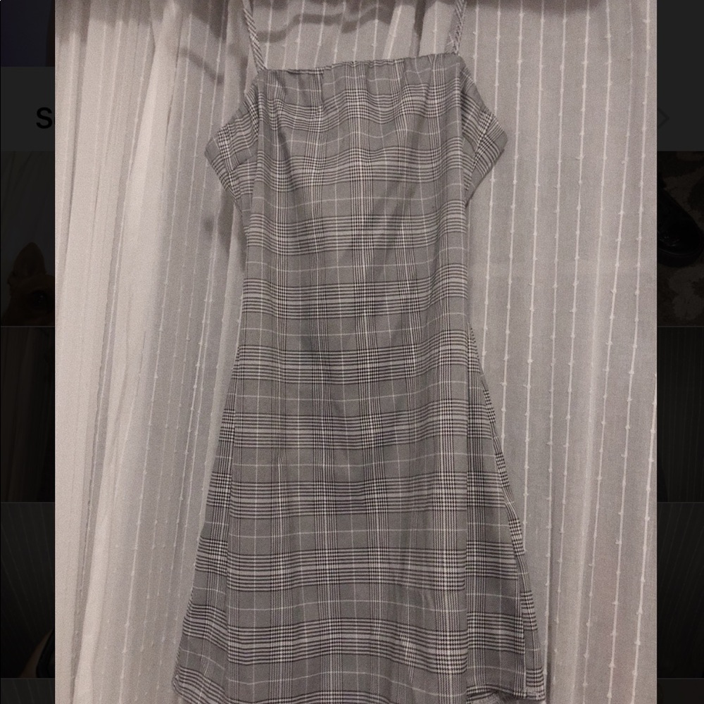 NEW* Plaid Black Gingham mini dress
